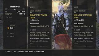 Veteran Sanity's Edge, OT Gear setup
