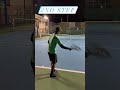 How to hit a more curved slice serve