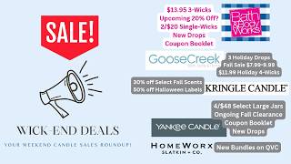 🏷️ 🛍️ Wick-end Deals 10/22/26 | New Holiday Drops + Fall Sales | BBW, Goose Creek, Kringle, & More!