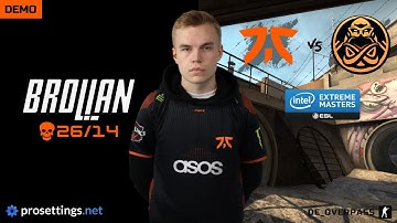 fnatic Brollan (26/5/14) vs ENCE - de_overpass - 16-11 - POV DEMO & SETTINGS