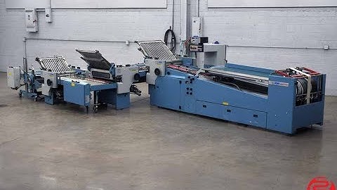 2001 MBO B26 Continuous Feed Paper Folder w/ 8 Page Unit, 16 Page Unit, and Mobile Delivery
