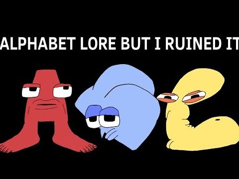 Alphabet lore but I ruined it fanart part 3 (M-R) : r/alphabetfriends