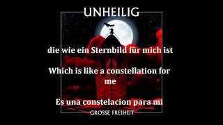 Unheilig-Sternbild [Translation to English, Letra en español]