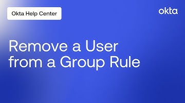How to Remove a User From a Group Rule Exclusion List | Okta Support