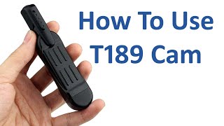 How To Use T189 Mini DV Camera