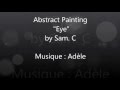 Abstract acrylic painting dmo vido by samuel chevalier  eye 