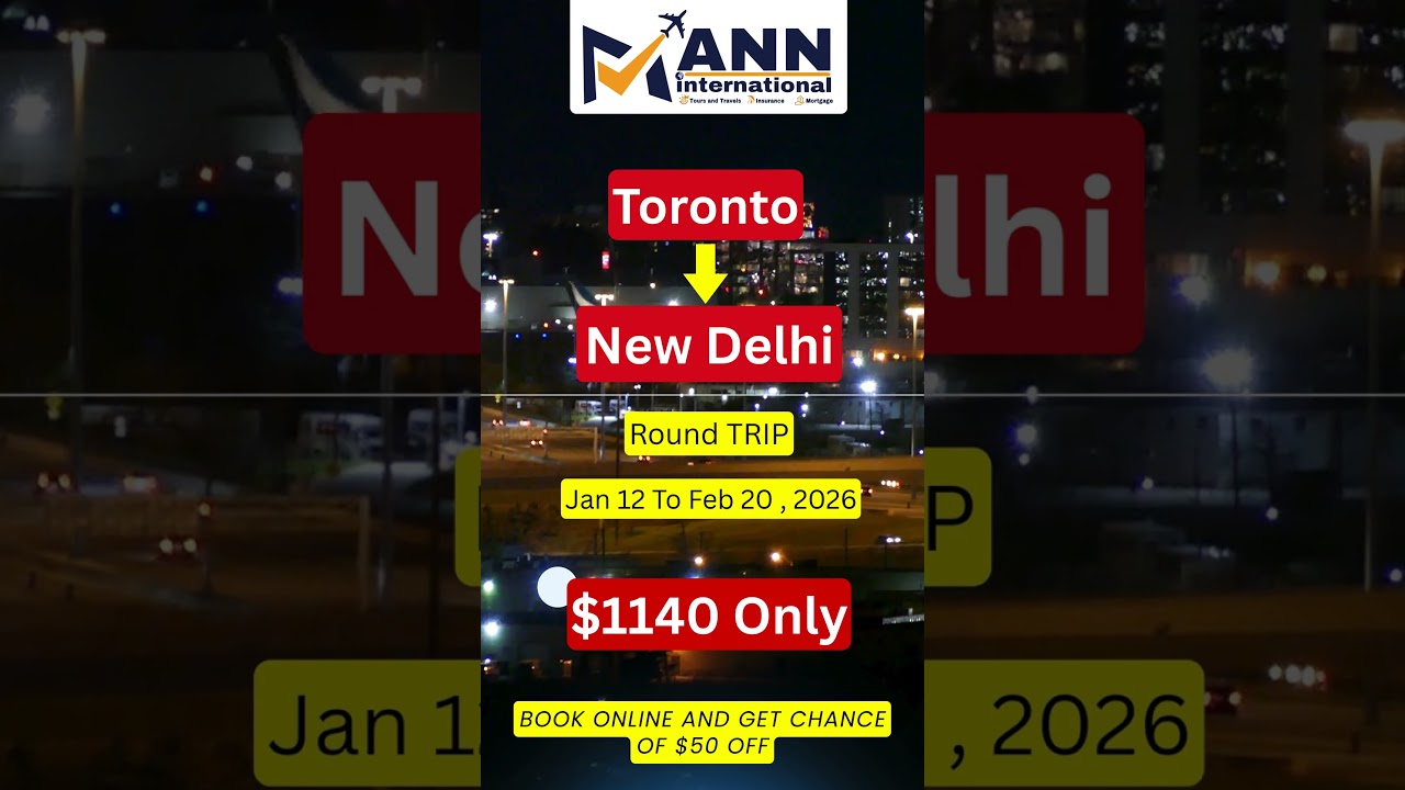 NON STOP DEAL is BACK 🌟 Fly from 🇨🇦 Toronto to 🇮🇳 Delhi