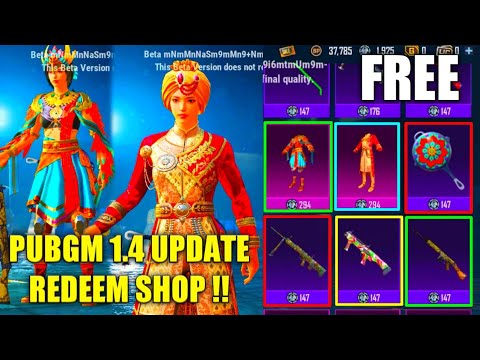 GET 4 PERMANENT SKIN | Pubg mobile 1.4.0 update redeem shop | 1.4 update redeem shop in pubg mobile | Chơi PUBG và PUBG Mobile 1 hqdefault