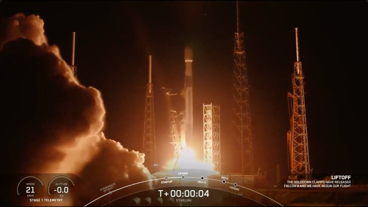 Blastoff! SpaceX launches 22 Starlink satellites to low-Earth orbit, nails landing - VideoFromSpace