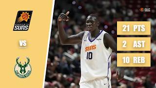 Details SL - Khaman Maluach - 21 Points, 4 Blocks, 10 Rebounds vs Bucks - 2026 Summer League News
