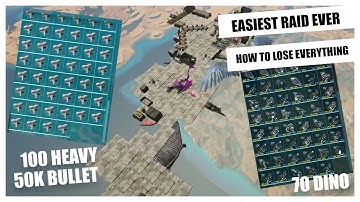 ARK INSANE LOOT - OFFICIAL PVP EASIEST TEK RAID - QUETZAL BASE