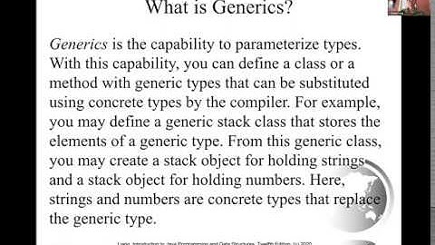 Daniel Liang Java Sections 19.1 and 19.2