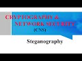 Unlocking Secrets: Steganography in Cryptography & Network Security 🔐