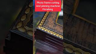 photo frame molding cutting and pinning machine finishing #photoframe #srkteamstar #framemaking