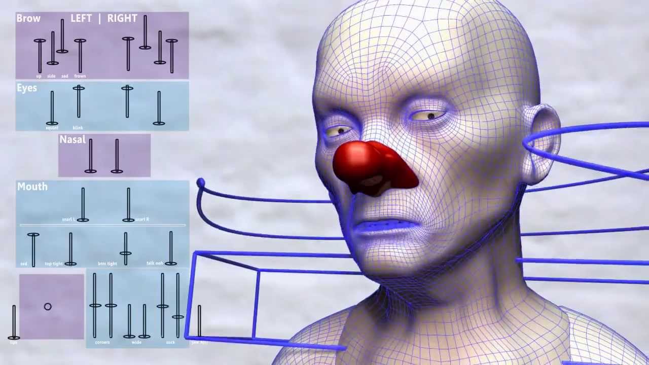 Face Rigging Animation Facial Animation Rigging Example - YouTube