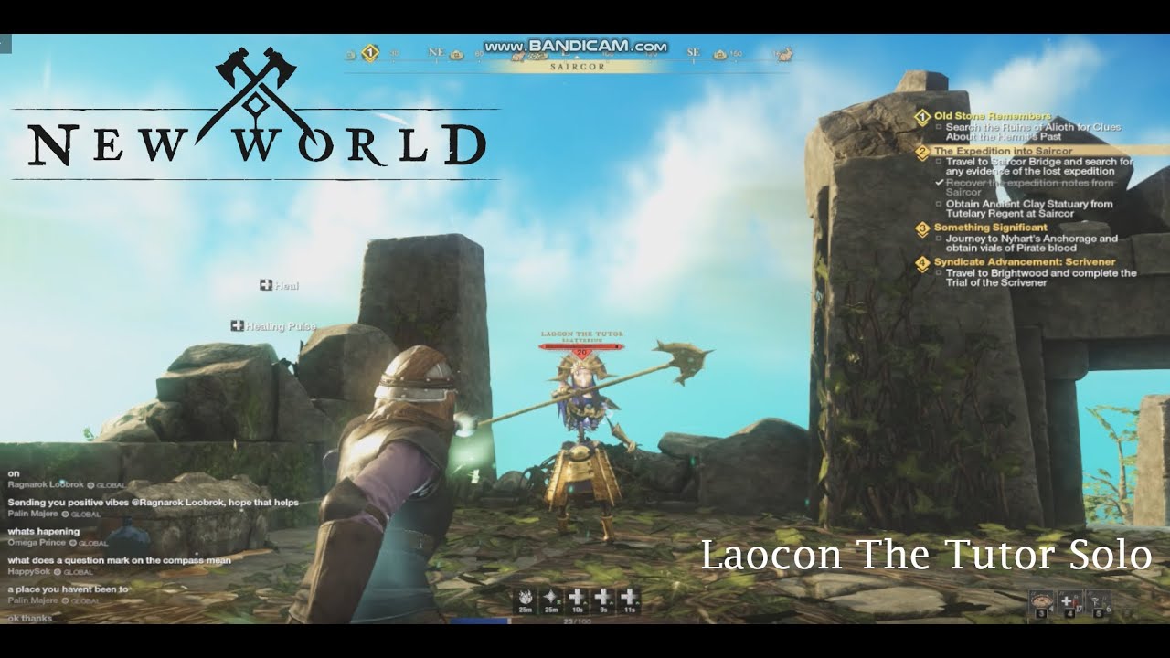 New World-Crowd Control Healer Solo's  Laocon the Tutor