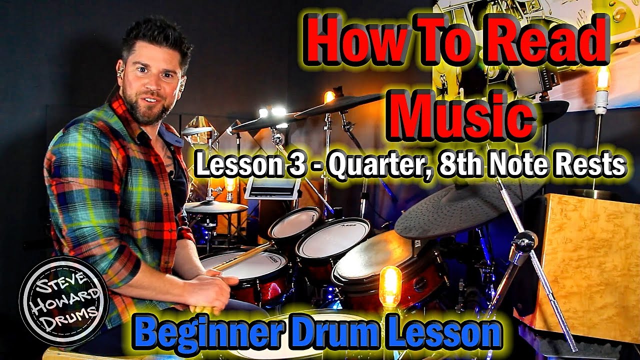 How To Read Music - Quarter, 8th Note Rests - Lesson 3 - YouTube