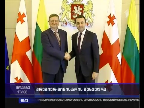 საქართველოს პრემიერმინისტრი ლიტვის იუსტიციის მინისტრს შეხვდა
