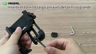 RBRL aluminum alloy headset bike phone holder installation guide-Spanish language