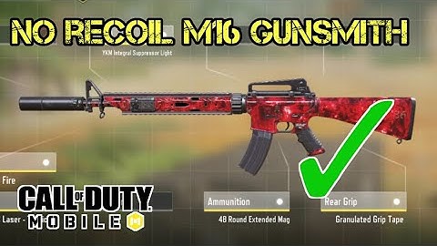 Best No recoil auto M16 Gunsmith & Gameplay in COD Mobile | Call of Duty Mobile