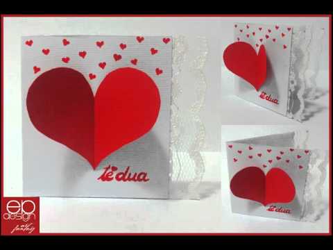 Elda Pineti, Handmade Cards "Valentine's day" - YouTube