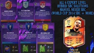 Manuel Neuer All 6 Expert Hybrid Sbc Solutions 2014 World Cup Neuer Sbc More Madfut 22