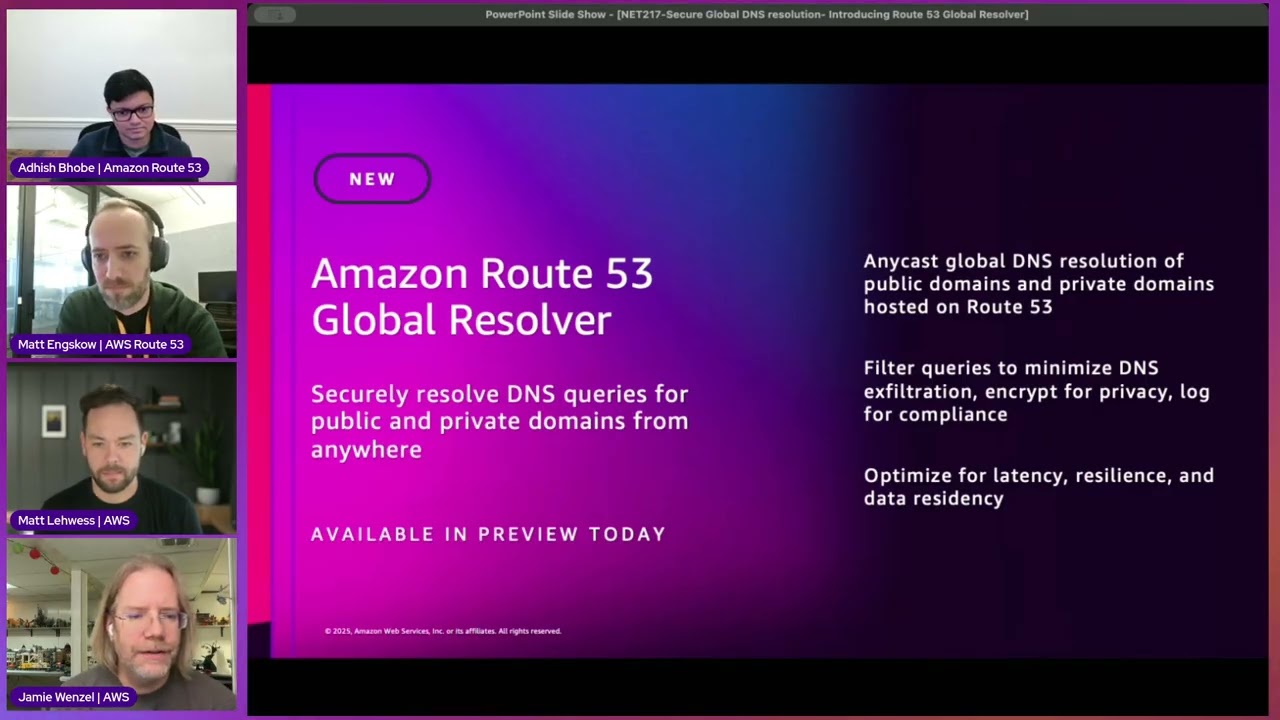 Secure Global DNS resolution: Introducing Route 53 Global Resolver