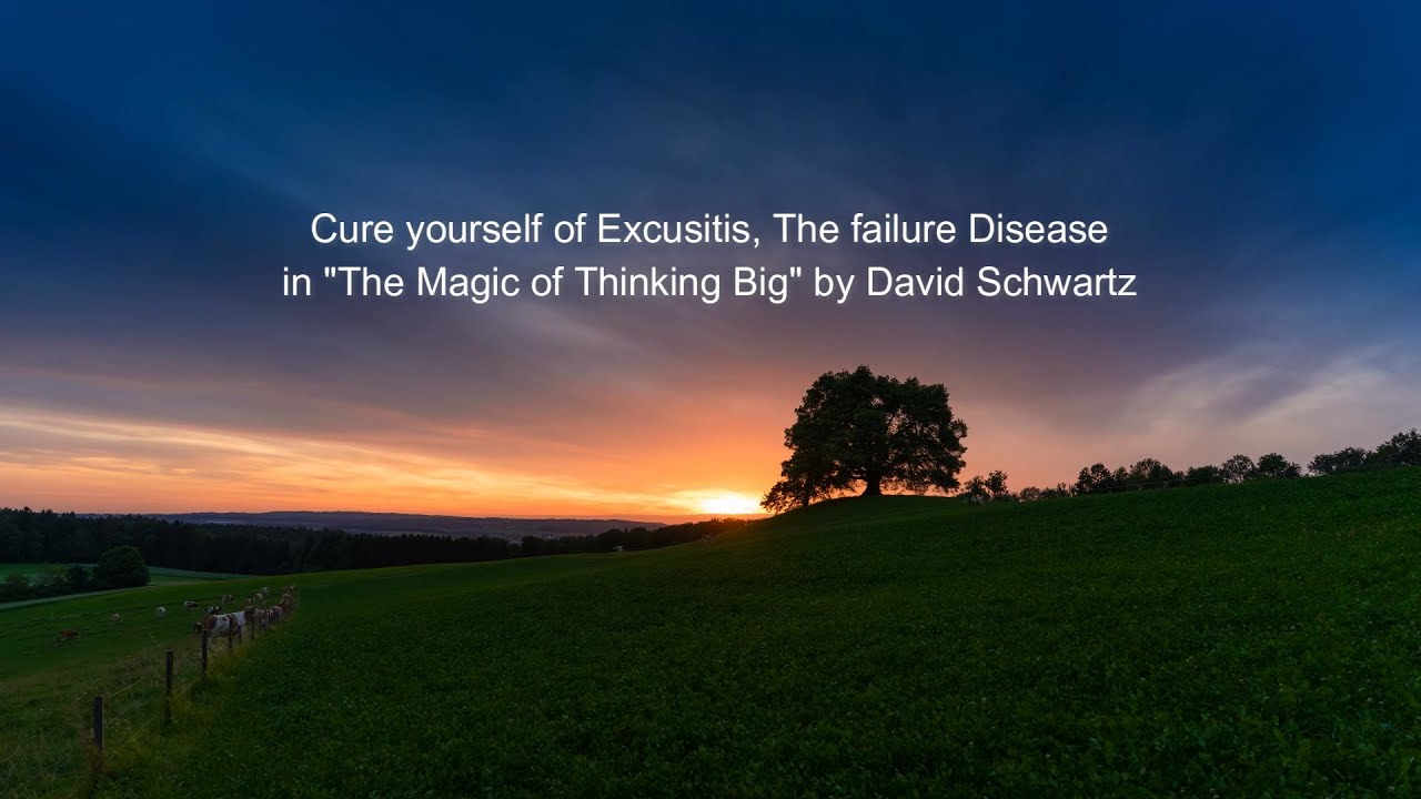 Cure yourself of Excusitis, The failure Disease