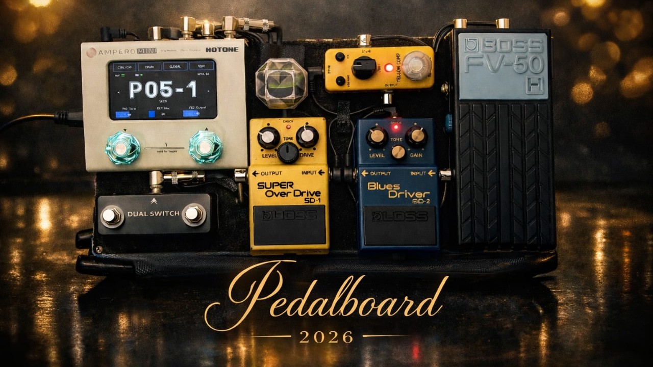 Pedalboard Compacto, Timbre Gigante! Ampero Mini + SD-1 + BD-2