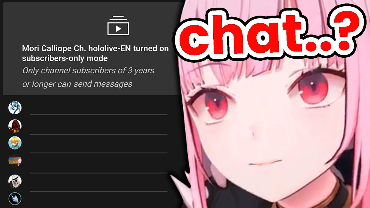 𝘾𝙖𝙡𝙡𝙞 𝙩𝙧𝙞𝙚𝙙 𝙤𝙪𝙩 3 𝙮𝙚𝙖𝙧𝙨 𝙎𝙪𝙗𝙨𝙘𝙧𝙞𝙗𝙚𝙧 𝙤𝙣𝙡𝙮 𝙘𝙝𝙖𝙩 𝙗𝙪𝙩... [Hololive EN]