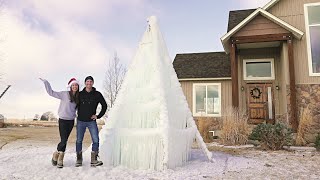 How we made our ICE TREE | timelapse |