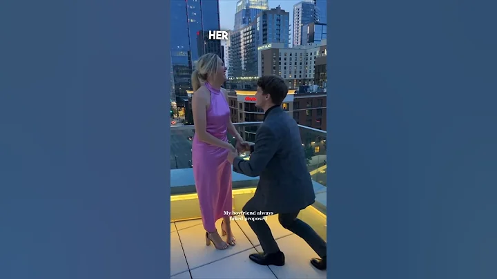 He used to fake propose to his girlfriend until this happened ❤️