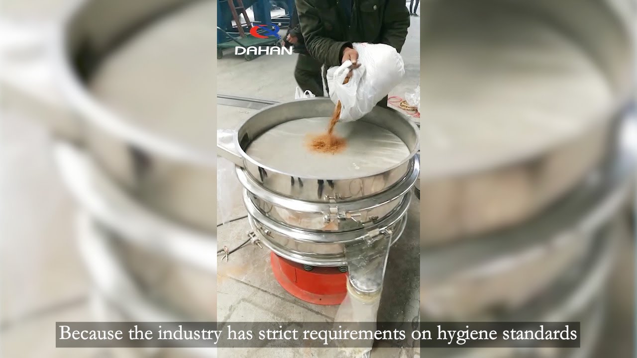 Food vibrating sieve