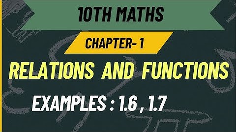 10th Maths samacheer kalvi [Relations And  Functions] in Tamil