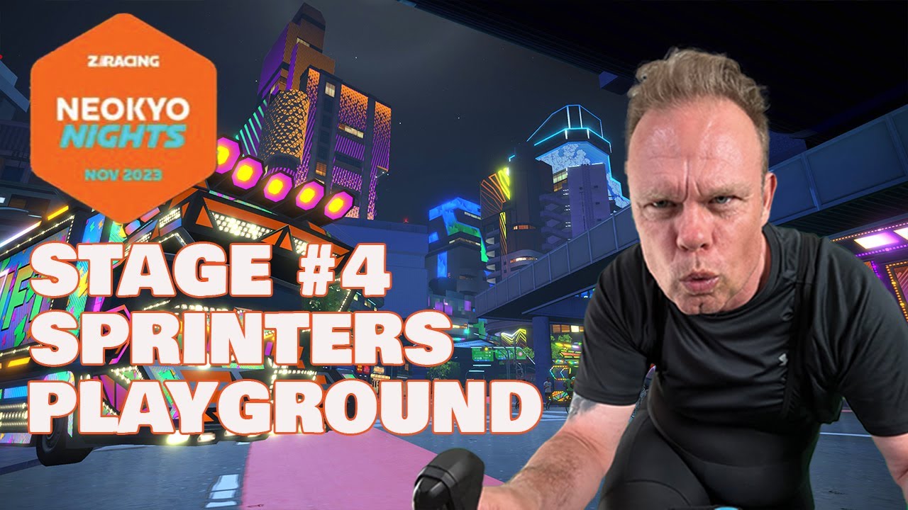 Zwift - ZRacing - Neokyo Nights - Stage 4: Sprinters Playground