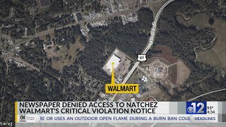 Critical Notice issued at Natchez Walmart over rodents