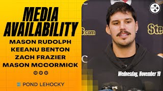 Mason Rudolph, Keeanu Benton, Zach Frazier, Mason McCormick Media Availability (Nov. 19) | Steelers