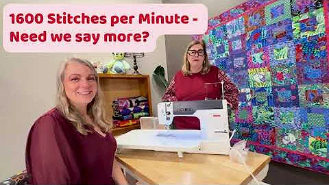 Unboxing the Awesome New Bernette B08 Straight Stitch Sewing Machine with Cotton Candy Fabric