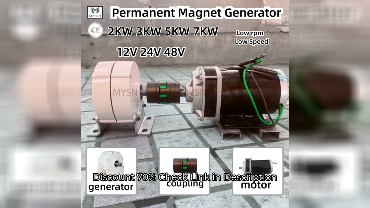 12V 48V Alternator 5KW 3KW 24V Permanent Magnet Generator 3 Phase AC Output Electric Generator Dynam