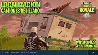 ⛏ LOCALIZACIÓN TODOS LOS CAMIONES DE HELADOS - MISIÓN PASE DE BATALLA | FORTNITE BATTLE ROYALE screenshot 1