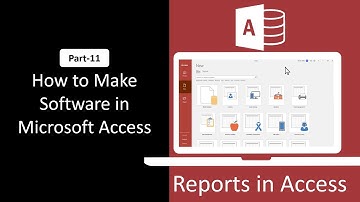 How to Make Software in Microsoft Access Part 11 | Reports in Access