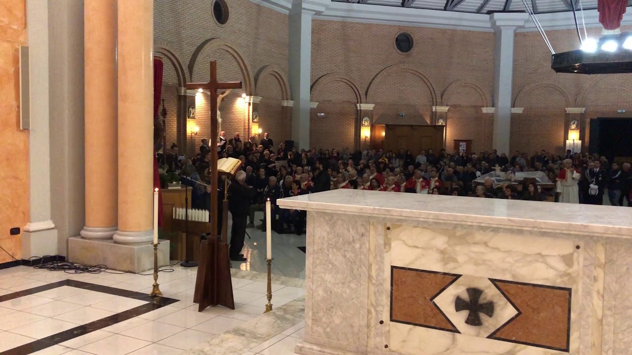 Il Miserere di Tommaso Ciampella, conclusione della processione del venerdì santo di Miglianico 2018