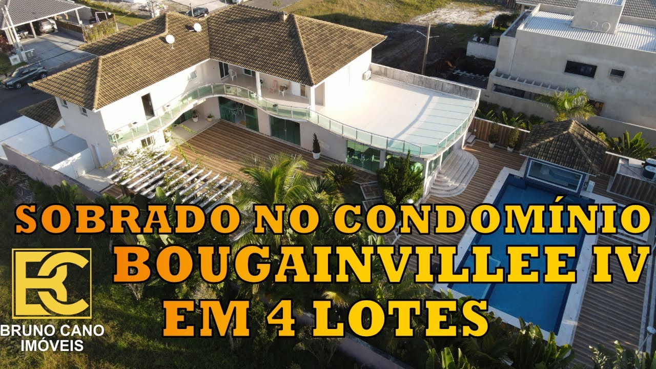 EXCLUSIVIDADE! Incrível sobrado 4 lotes no condomínio Bougainvilee IV- Peruíbe SP | Litoral Sul