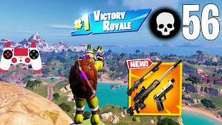 56 Elimination Solo Vs Squads Gameplay Wins (NEW Fortnite Chapter 5 PS4 Controller)