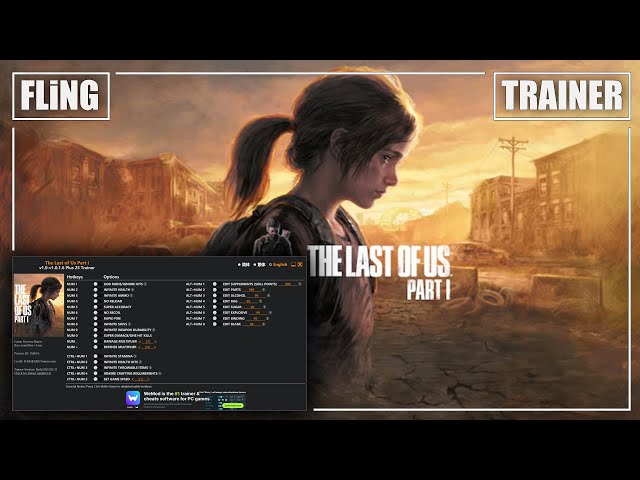 LAST OF US 1 TRAINER JUNE 2023 ( UPD FIX WIN 11/10 VERSION  STEAM/FITGIRLSS/EMPRES) 