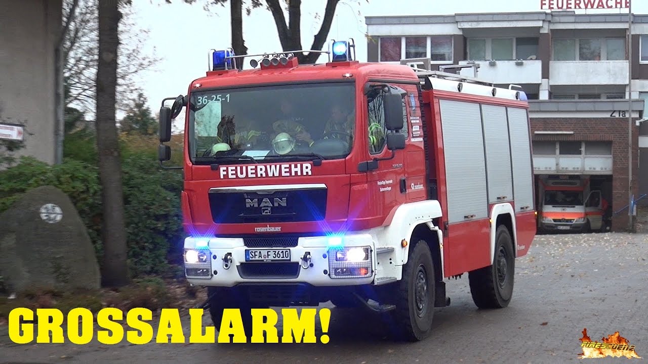 [Brand in ehem. ENDO-Klinik Wintermoor] Vollalarm Feuerwehr Schneverdingen (Echteinsatz!)