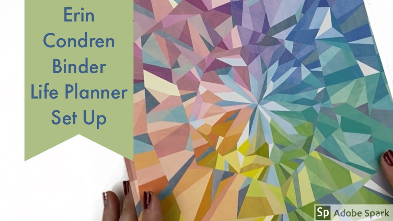 Erin Condren Binder Life Planner Set Up - YouTube
