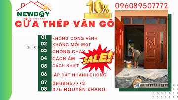 Video lắp đặt cửa thép vân gỗ 4 cánh