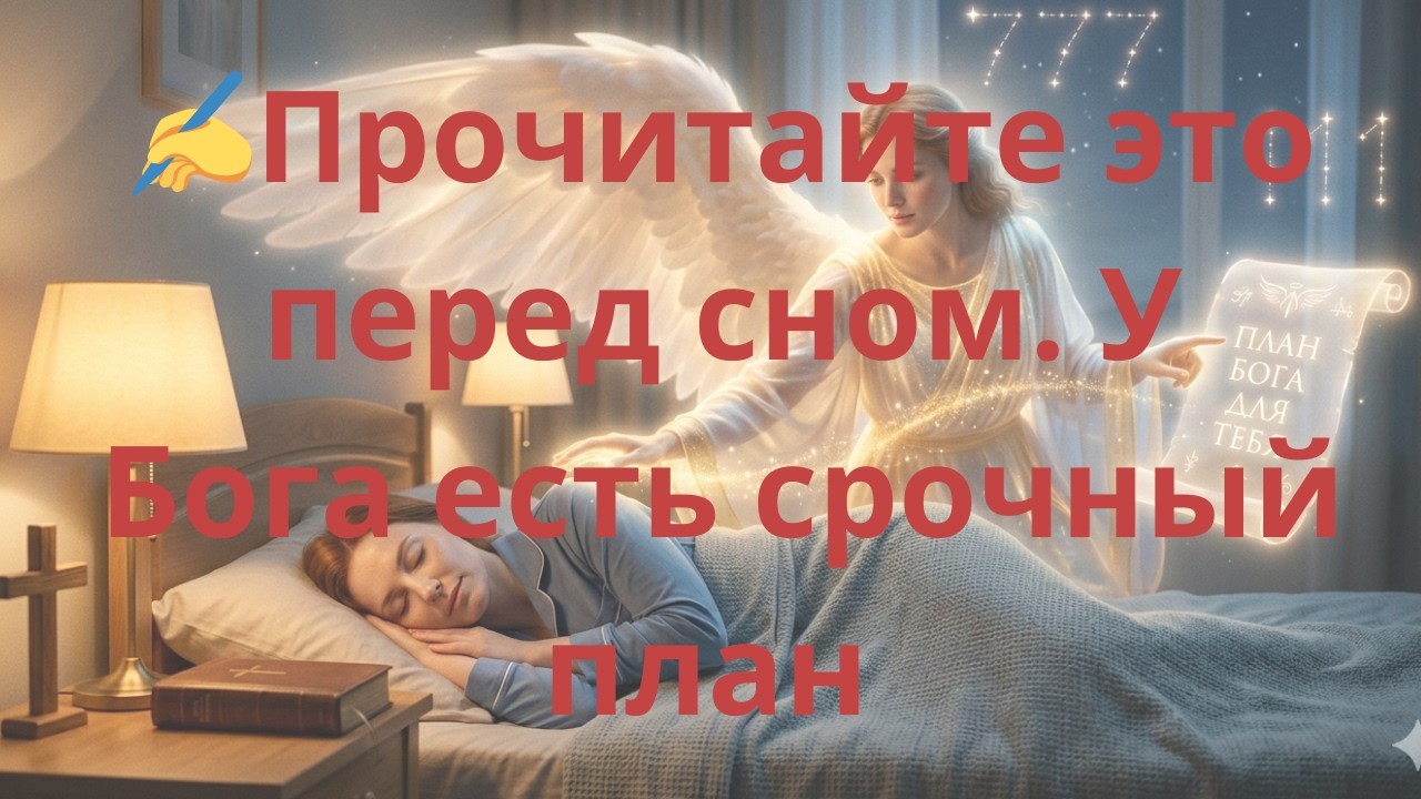 ✍️Прочитайте это перед сном. У Бога есть срочный план 🌙