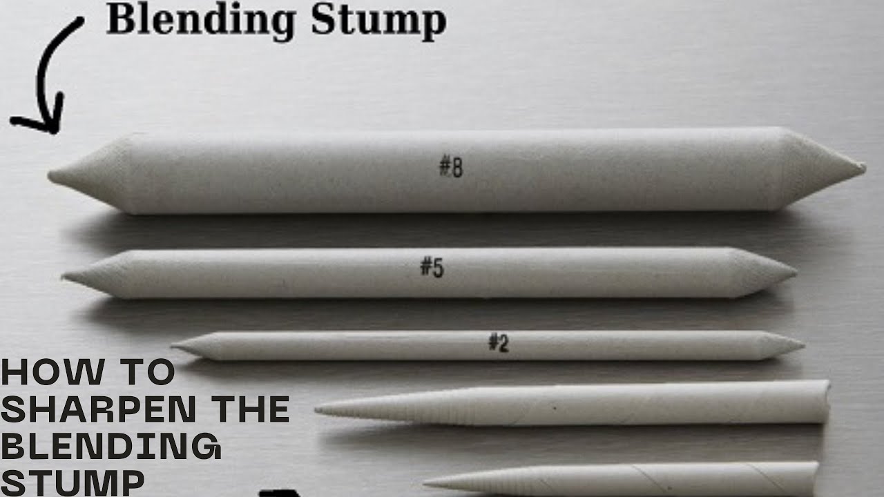 HOW TO SHARP YOUR BLENDING STUMP - YouTube